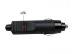 LED ဖြင့် Auto Male Plug Cigarette Lighter Adapter